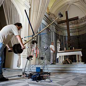 Dreharbeiten für WEGA-Film in Solferino/IT © Lichtfilm